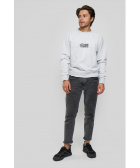 Свитшот YAPPI мужской серый "Break the system"