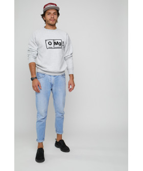 Свитшот YAPPI мужской серый "Omg"