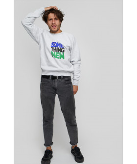 Свитшот YAPPI мужской серый "Something new"