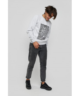 Свитшот YAPPI мужской серый "Lietuva"