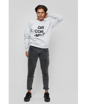 Свитшот YAPPI мужской серый "Disconnect"