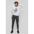 Sweatshirt YAPPI men's gray "Disconnect"