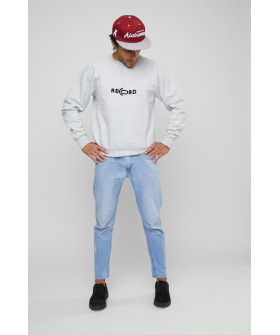 Свитшот YAPPI мужской серый "Record"