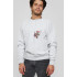 Sweatshirt YAPPI men's gray "Cat ninja"