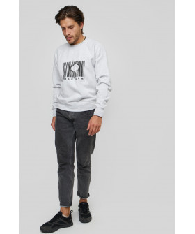 Свитшот YAPPI мужской серый "Freedom"