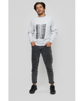 Свитшот YAPPI мужской серый "Transform"