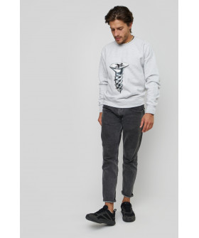 Світшот YAPPI чоловічий  сірий "screw"