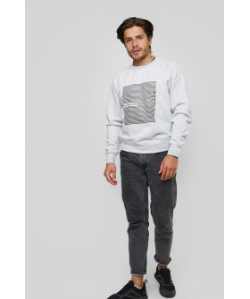 Свитшот YAPPI мужской серый "New horizons"