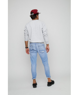 Свитшот YAPPI мужской серый "Go everywhere do every thing"