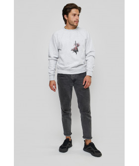 Свитшот YAPPI мужской серый "Katana"