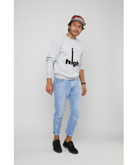 Свитшот YAPPI мужской серый "High"