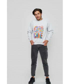 Свитшот YAPPI мужской серый "Change the game"