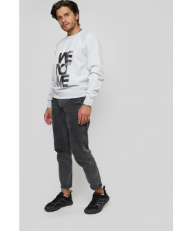 Свитшот YAPPI мужской серый "We not me"