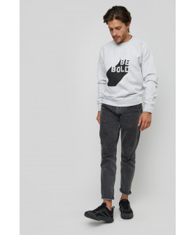 Свитшот YAPPI мужской серый "Be bold"