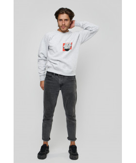 Свитшот YAPPI мужской серый "sofar sogood sorta"