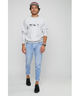 Світшот YAPPI чоловічий  сірий "Money"