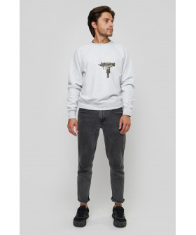 Свитшот YAPPI мужской серый "Uzy"