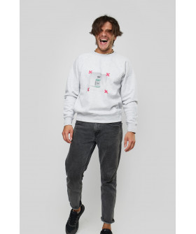 Свитшот YAPPI мужской серый "Trust"