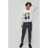 Sweatshirt YAPPI men's gray "Build yourself"