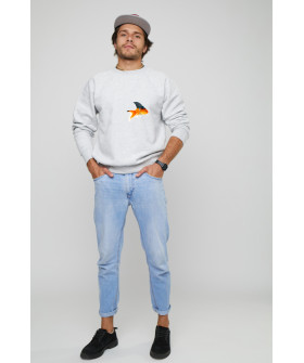 Свитшот YAPPI мужской серый "don't pretend"