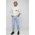 Sweatshirt YAPPI men's gray "don't pretend"