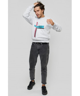 Свитшот YAPPI мужской серый "Axis X Y"