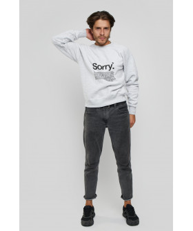 Свитшот YAPPI мужской серый "Sorry*-..."