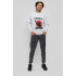 Sweatshirt YAPPI men's gray "Catzilla"