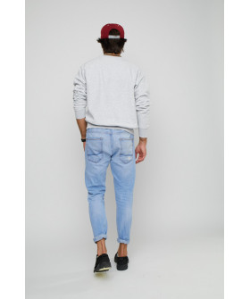 Свитшот YAPPI мужской серый "Под мостом. Даунтаун"