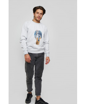 Свитшот YAPPI мужской серый "Warming"