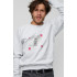 Sweatshirt YAPPI men's gray "Broken heart healing"