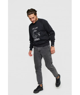 Свитшот YAPPI мужской черный "I do what i want"