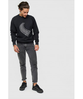 Свитшот YAPPI мужской черный "Turn track"