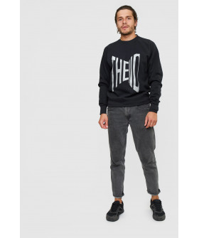 Світшот YAPPI чоловічий  чорний "The end"