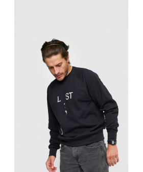 Sweatshirt YAPPI men's black "Lost"