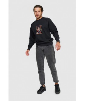 Свитшот YAPPI мужской черный "photosamurai"