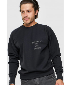 Sweatshirt YAPPI men's black "Rule of three "H". There is nothing impossible!"