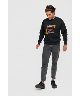 Свитшот YAPPI мужской черный "Hot lambo"