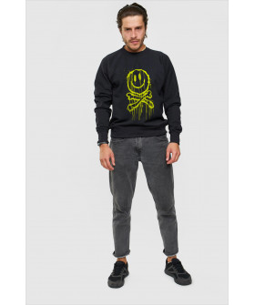 Світшот YAPPI чоловічий  чорний "Smile"