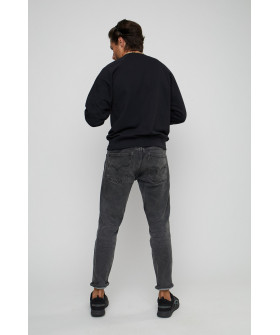 Sweatshirt YAPPI men's black "nape"