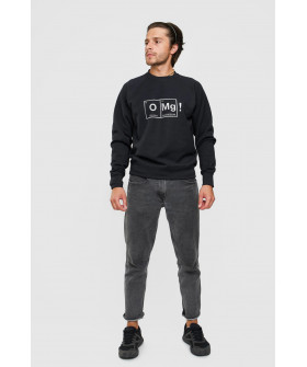 Свитшот YAPPI мужской черный "Omg!"