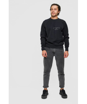 Sweatshirt YAPPI men's black "Doesn't add up, subtract"
