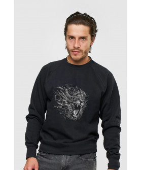 Sweatshirt YAPPI men's black "Lion"