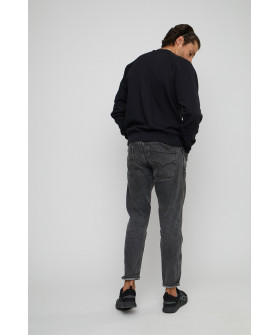 Sweatshirt YAPPI men's black "Japanned cat"