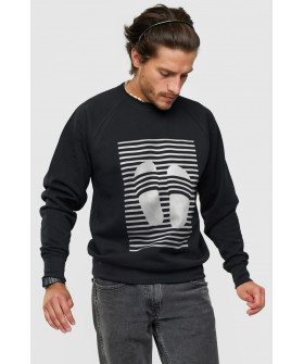 Sweatshirt YAPPI men's black "Vacation"