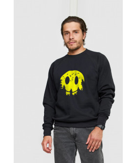 Sweatshirt YAPPI men's black "Smile"