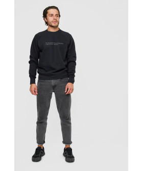 Sweatshirt YAPPI men's black "Do not give in to calmness and keep panic"