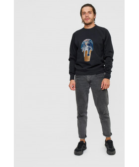 Свитшот YAPPI мужской черный "warming"