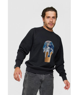 Sweatshirt YAPPI men's black "warming"