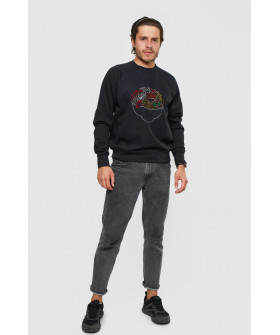 Світшот YAPPI чоловічий  чорний "Ramen"